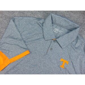 Tennessee Volunteers Polo Mens XL Nike Golf Gray Orange Heathered Gameday NCAA